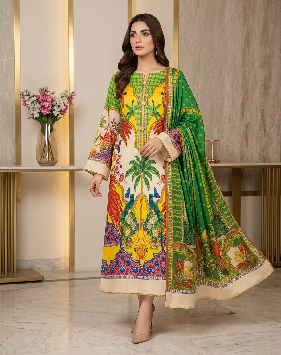 Stylish Shamoze Silk Digital Print Shirt