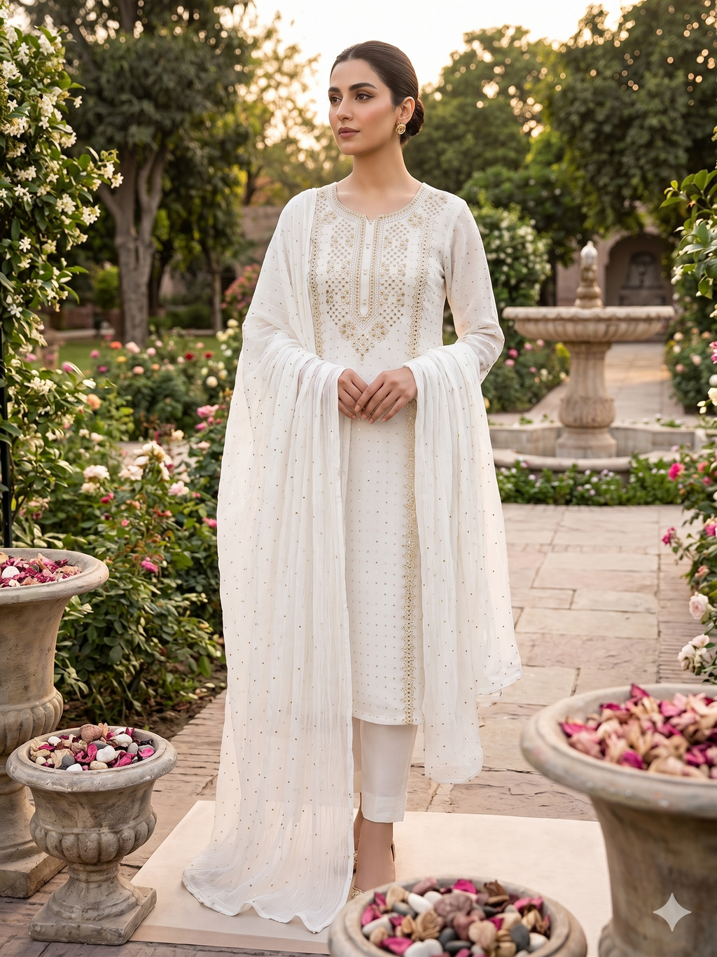 Soft Crinkle Chiffon Kurta Style Shirt