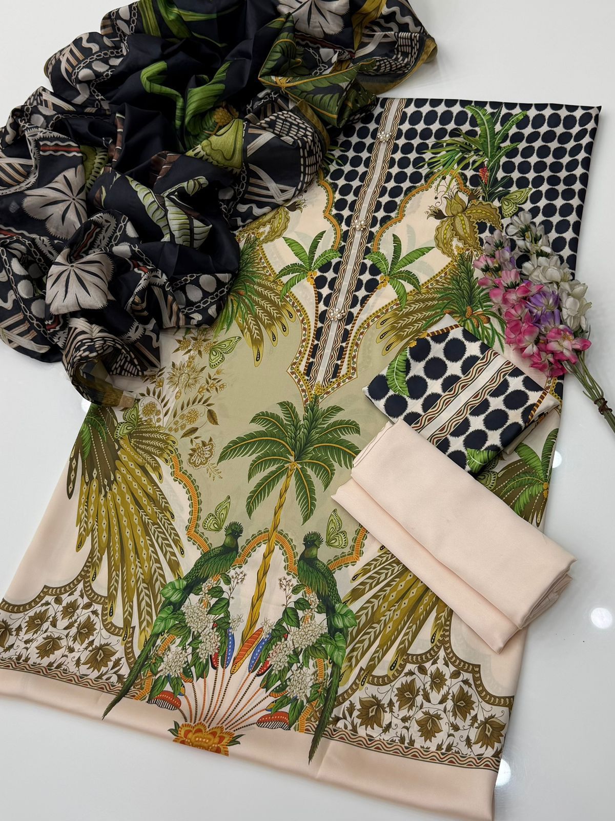 Stylish Shamoze Silk Digital Print Shirt