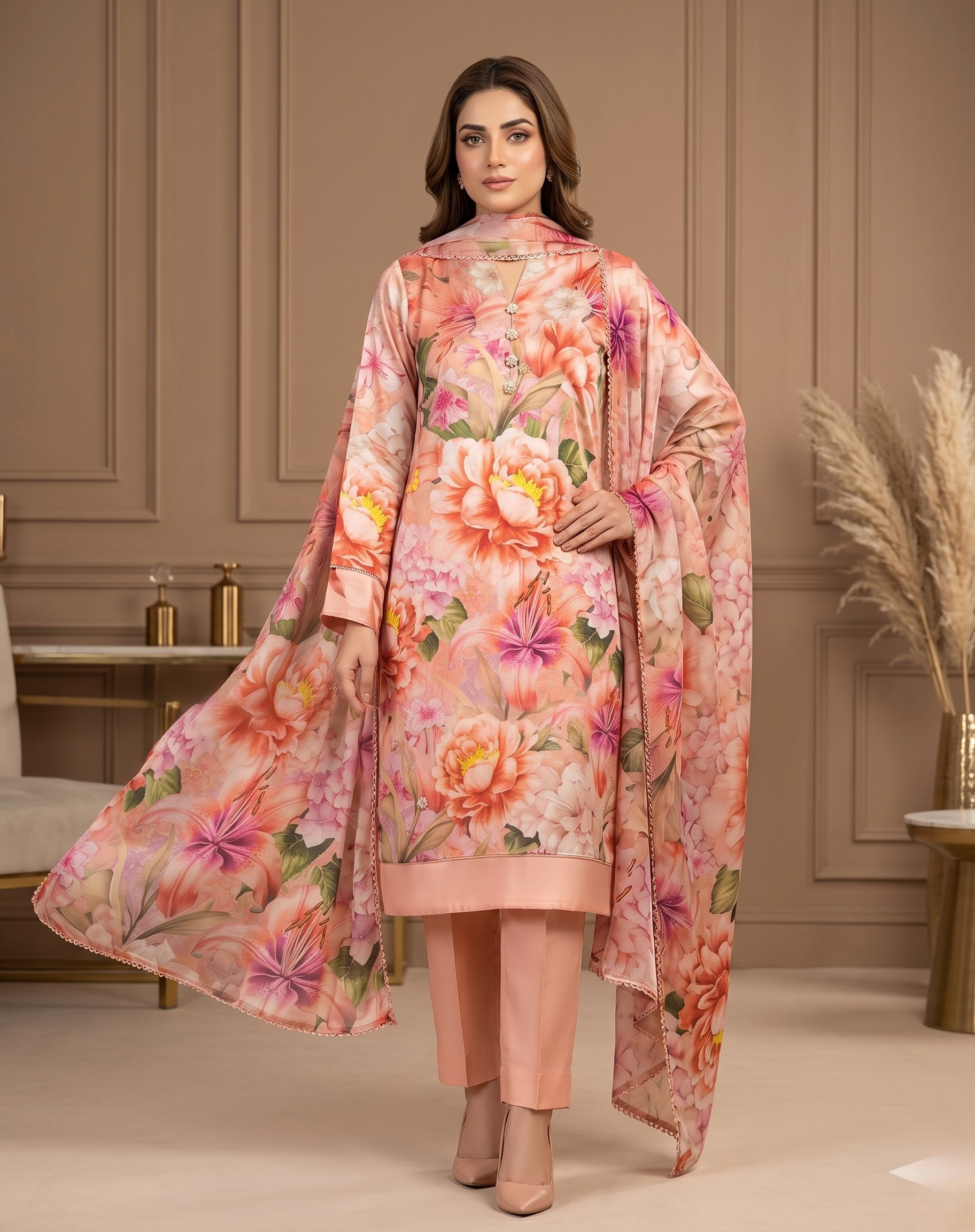 Stylish Shamoze Silk Digital Print Shirt