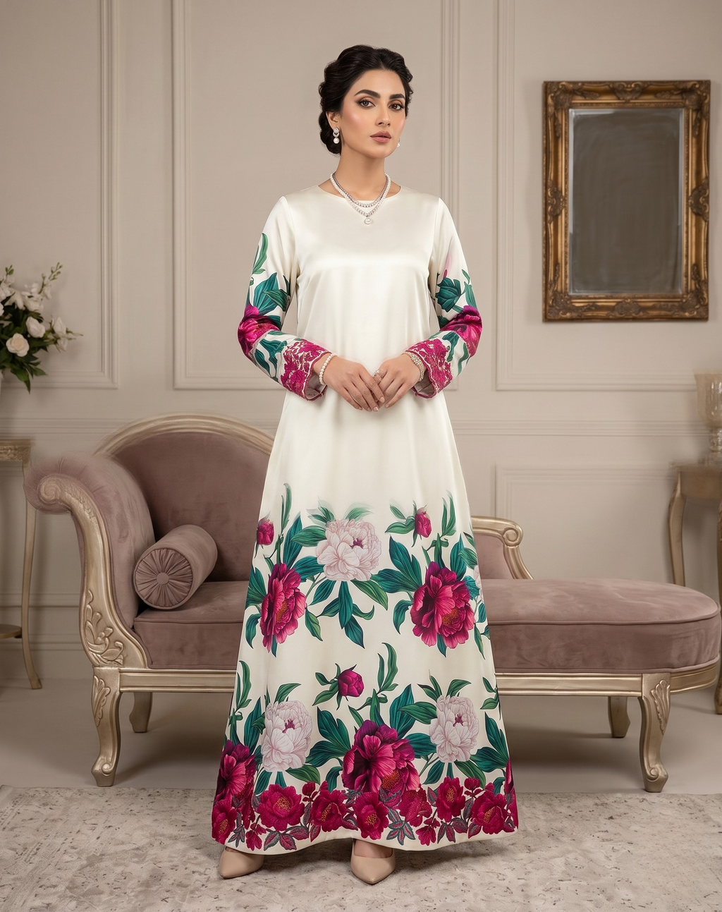 Stylish Shamoze Silk Digital Print Shirt
