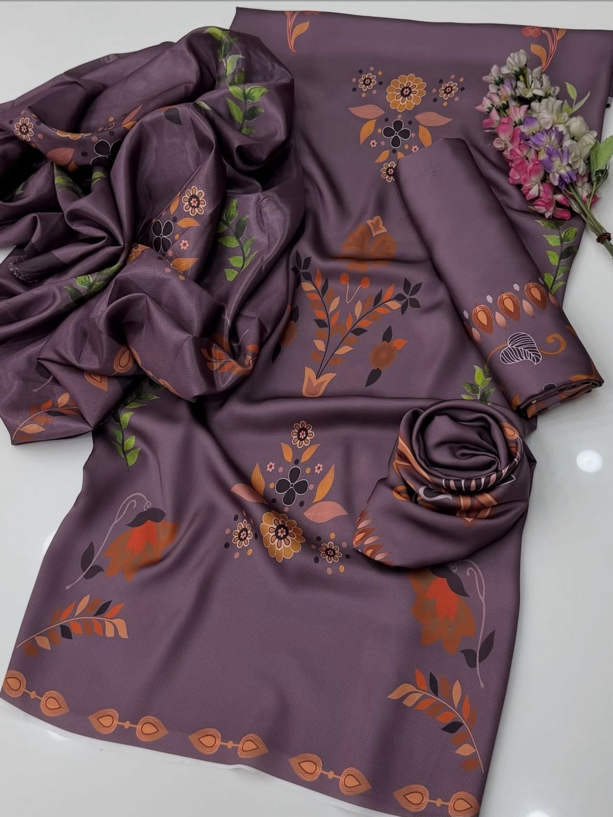 Stylish Shamoze Silk Digital Print Shirt