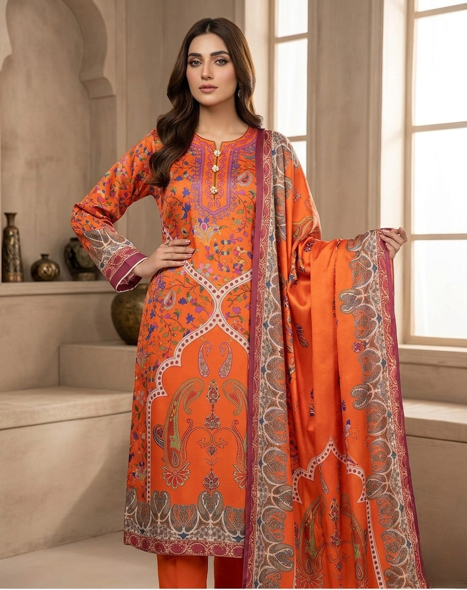 Stylish Shamoze Silk Digital Print Shirt