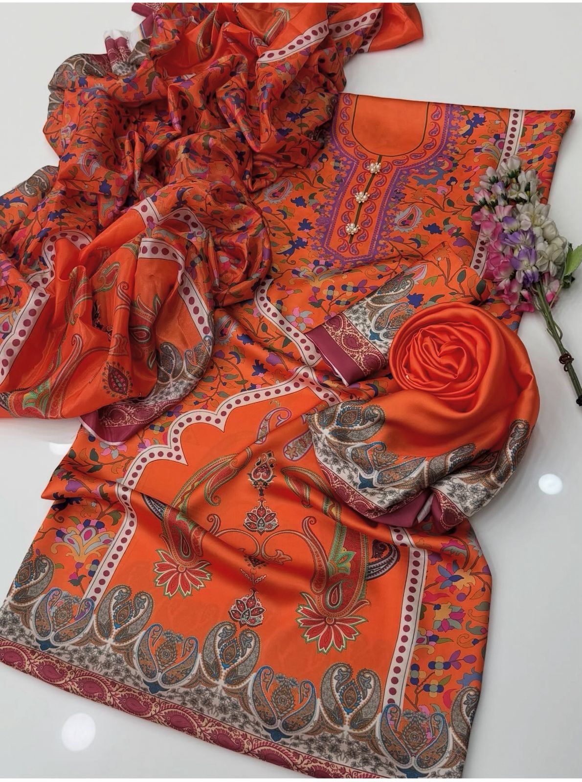 Stylish Shamoze Silk Digital Print Shirt