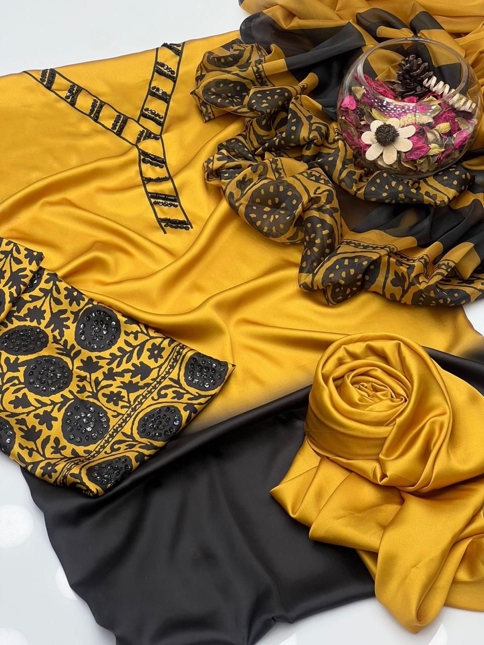 Elegant Shamoze Silk Digital Print Shirt