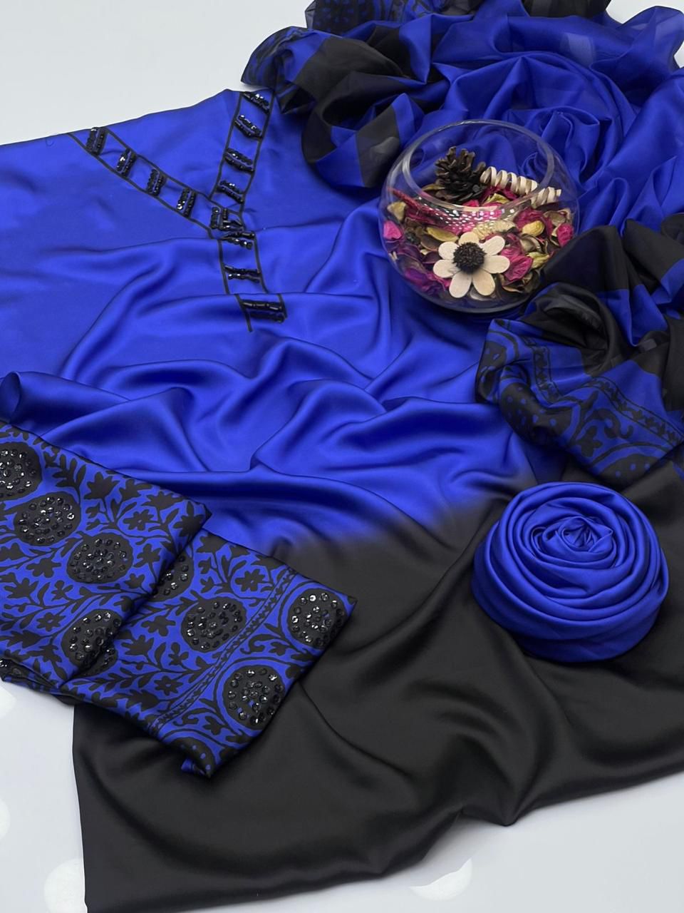Elegant Shamoze Silk Digital Print Shirt