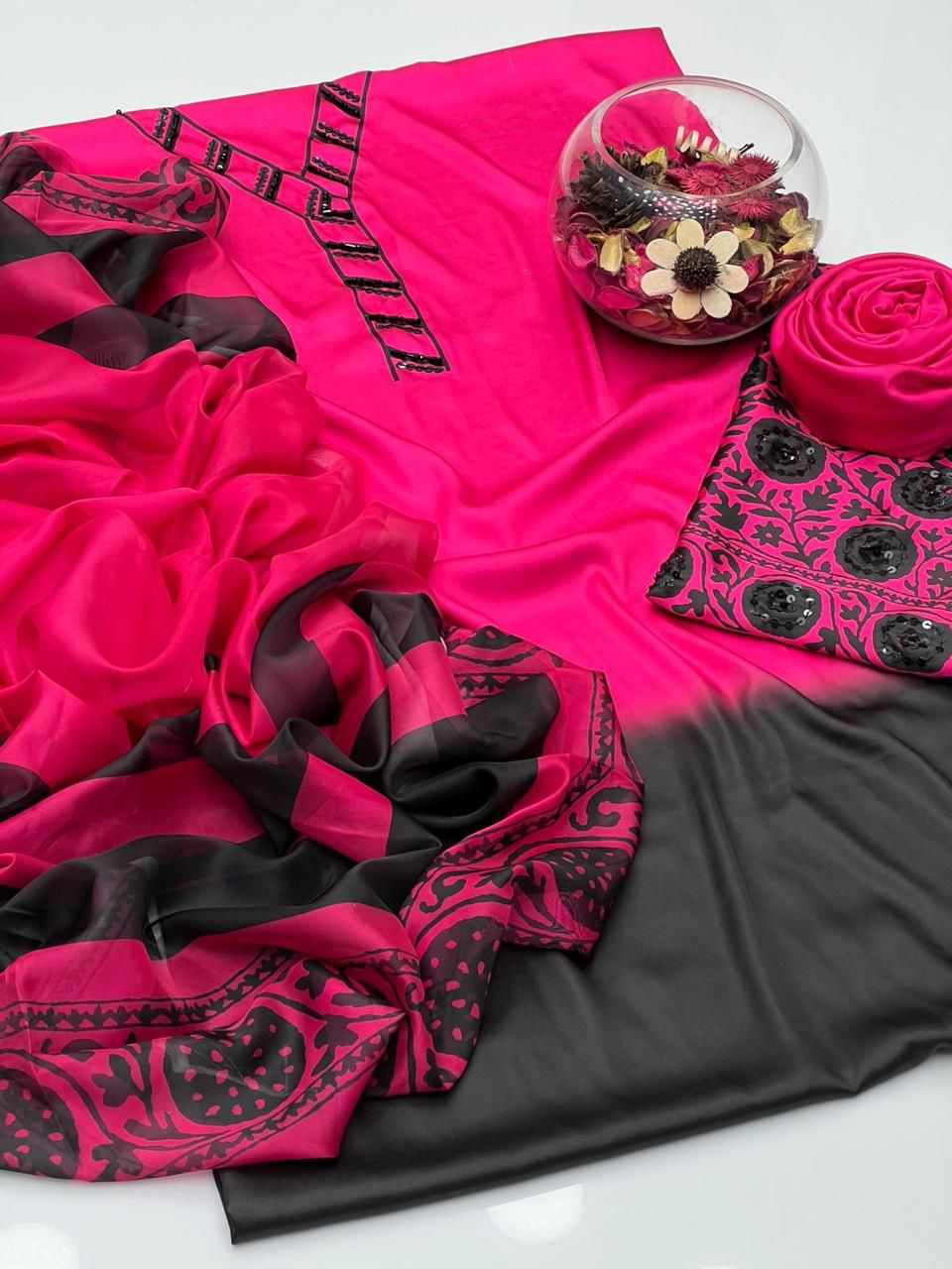 Elegant Shamoze Silk Digital Print Shirt