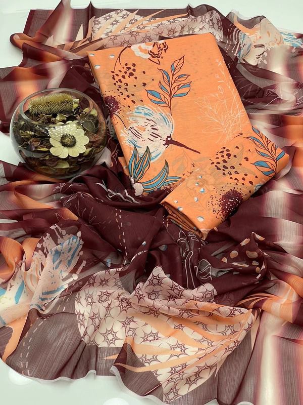 Elegant Indian Slub Swiss Monar Digital Print Shirt