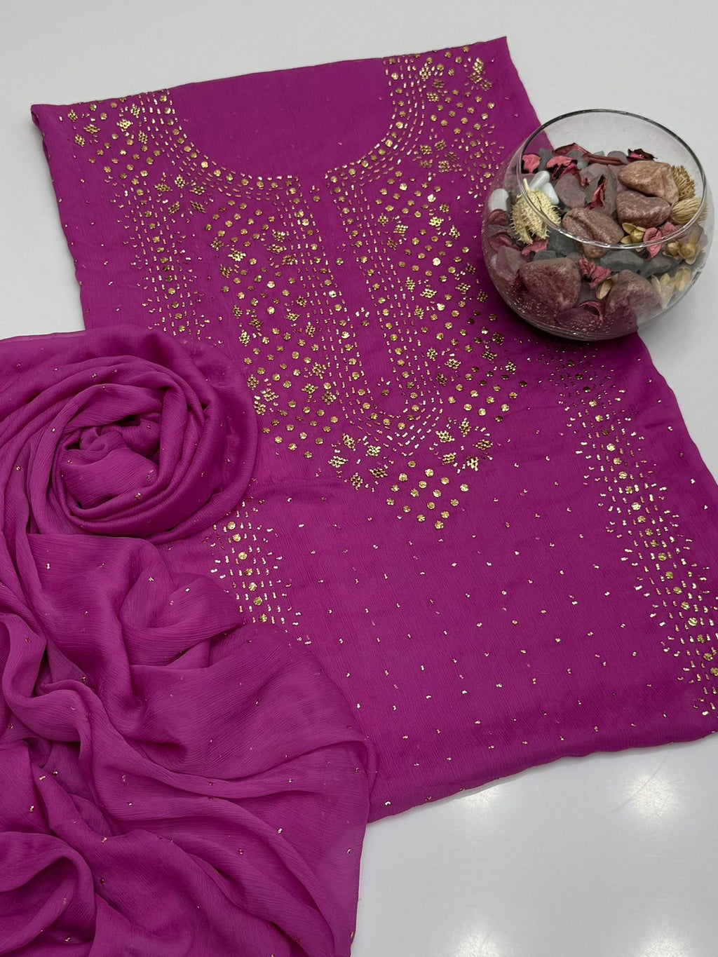 Soft Crinkle Chiffon Kurta Style Shirt