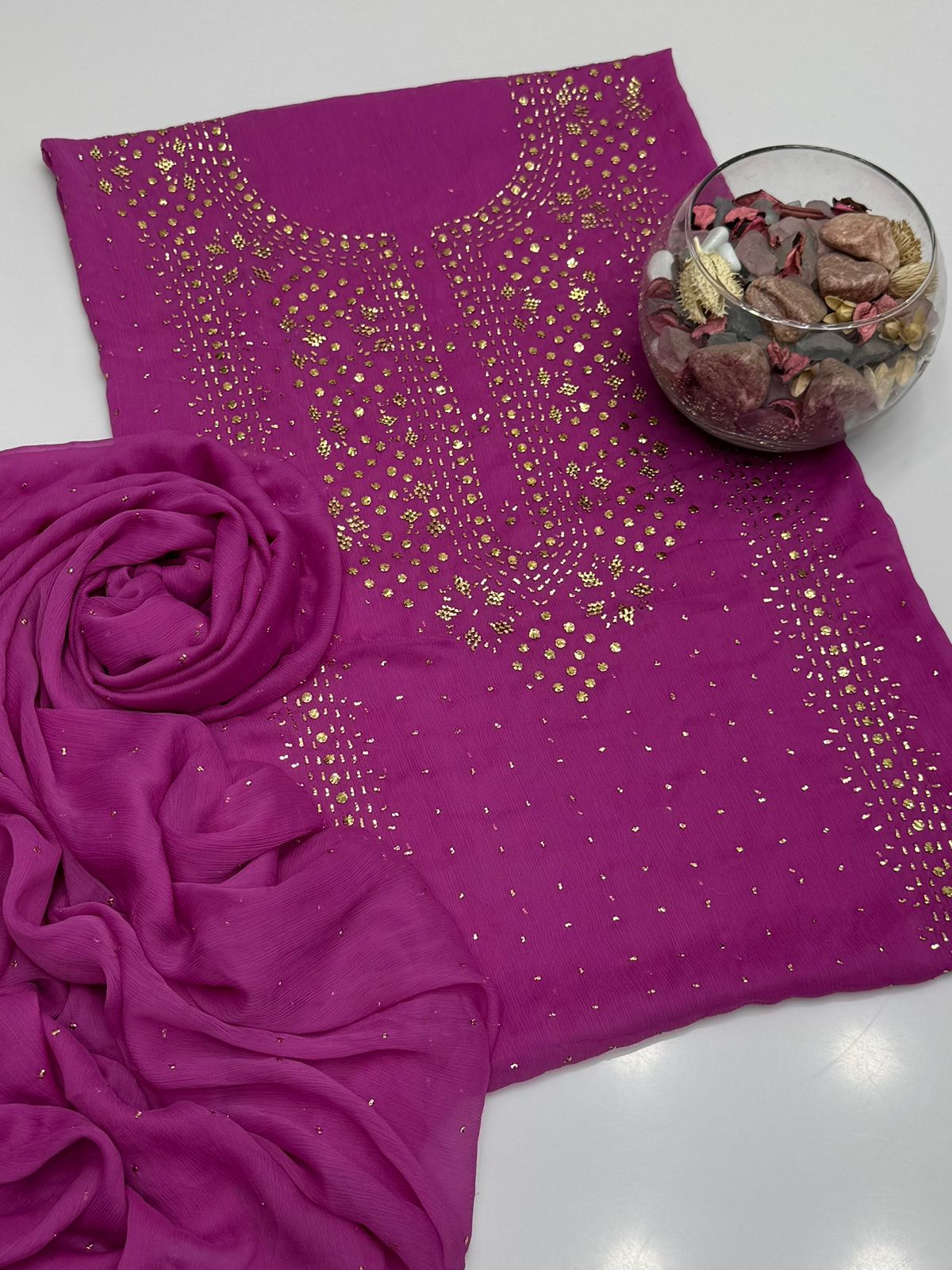 Soft Crinkle Chiffon Kurta Style Shirt