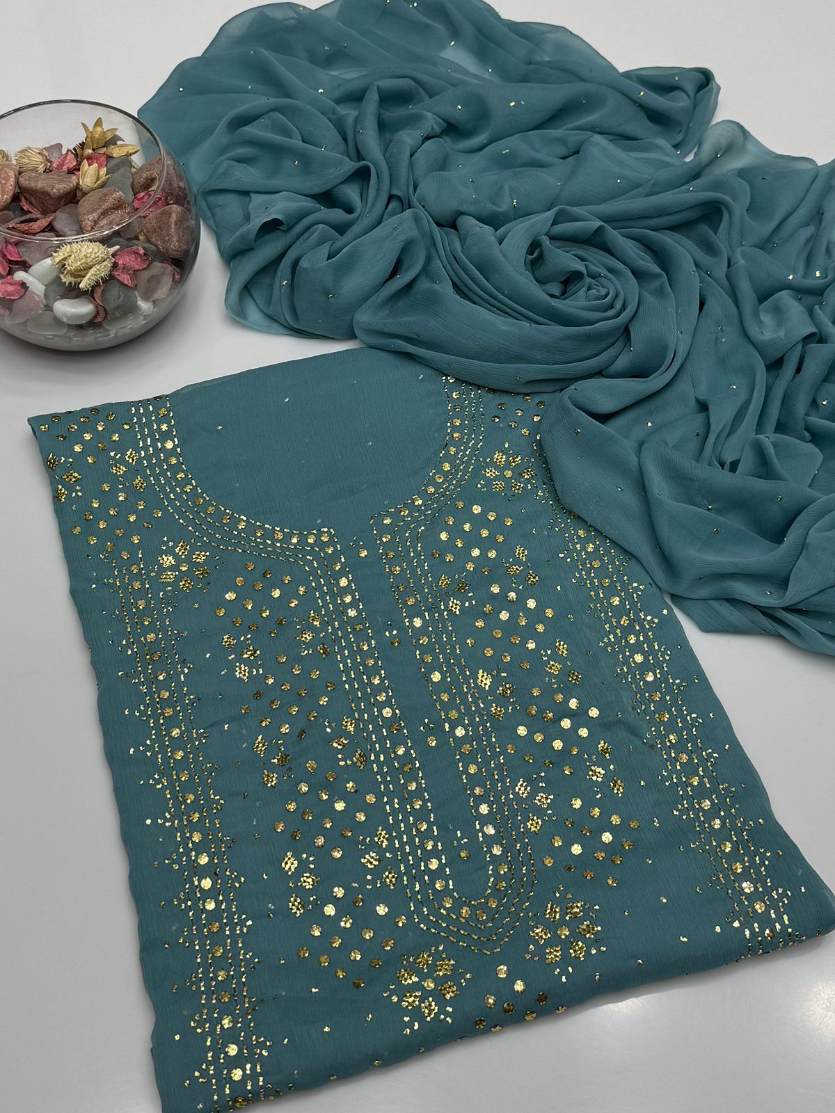 Soft Crinkle Chiffon Kurta Style Shirt