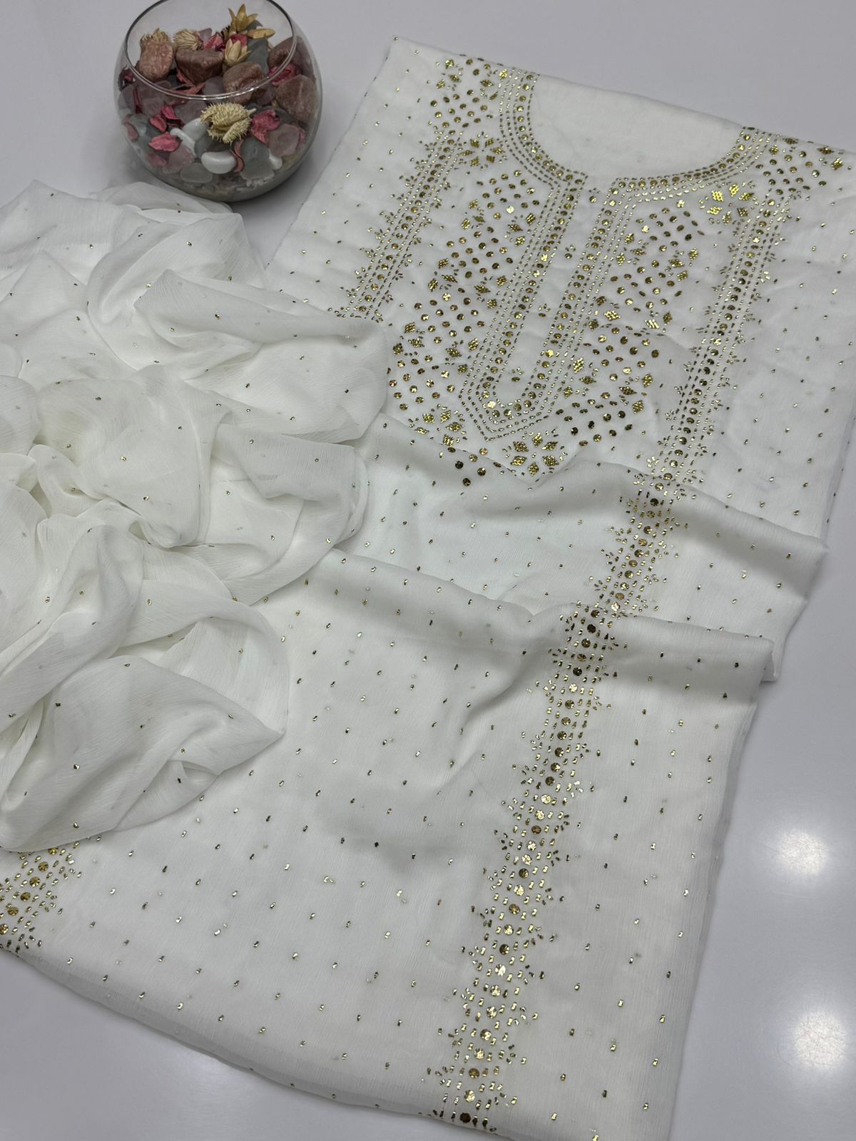 Soft Crinkle Chiffon Kurta Style Shirt