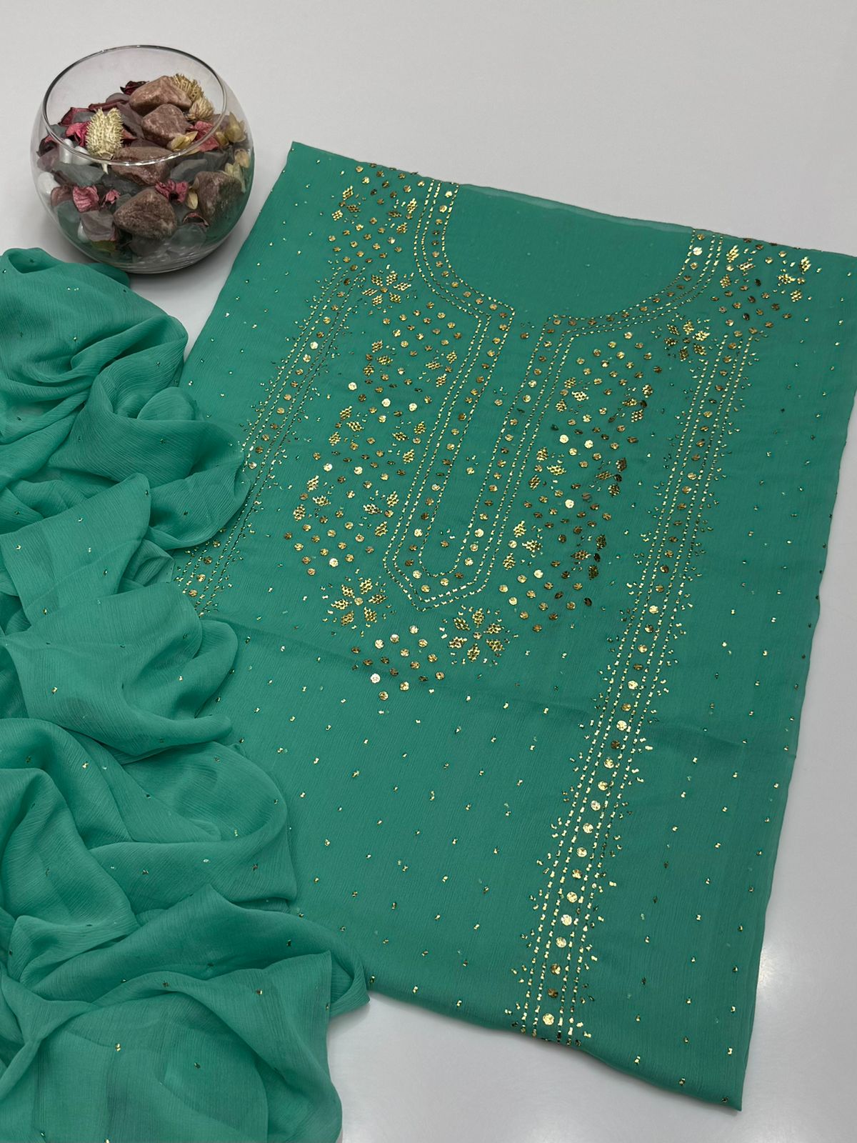 Soft Crinkle Chiffon Kurta Style Shirt