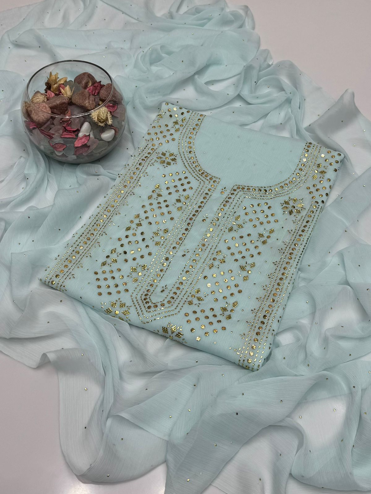 Soft Crinkle Chiffon Kurta Style Shirt
