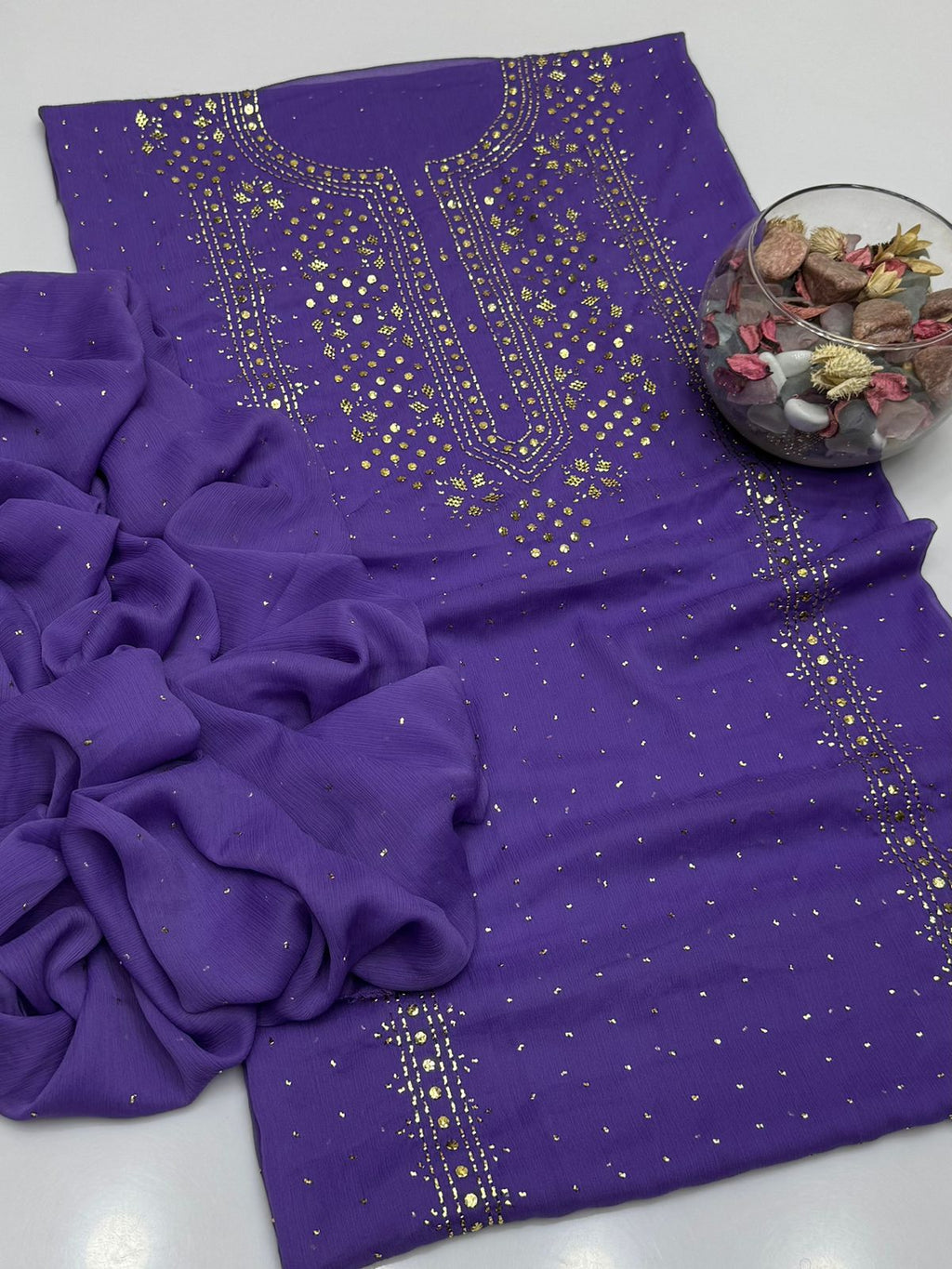 Soft Crinkle Chiffon Kurta Style Shirt