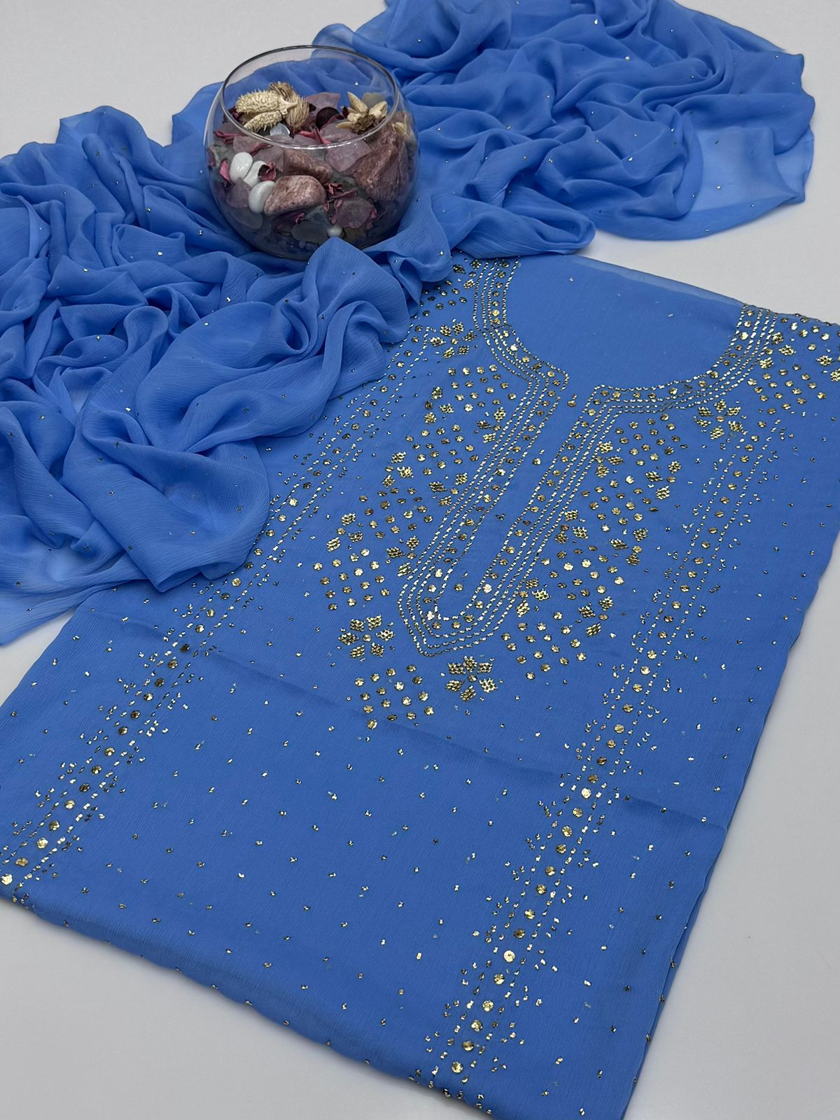 Soft Crinkle Chiffon Kurta Style Shirt
