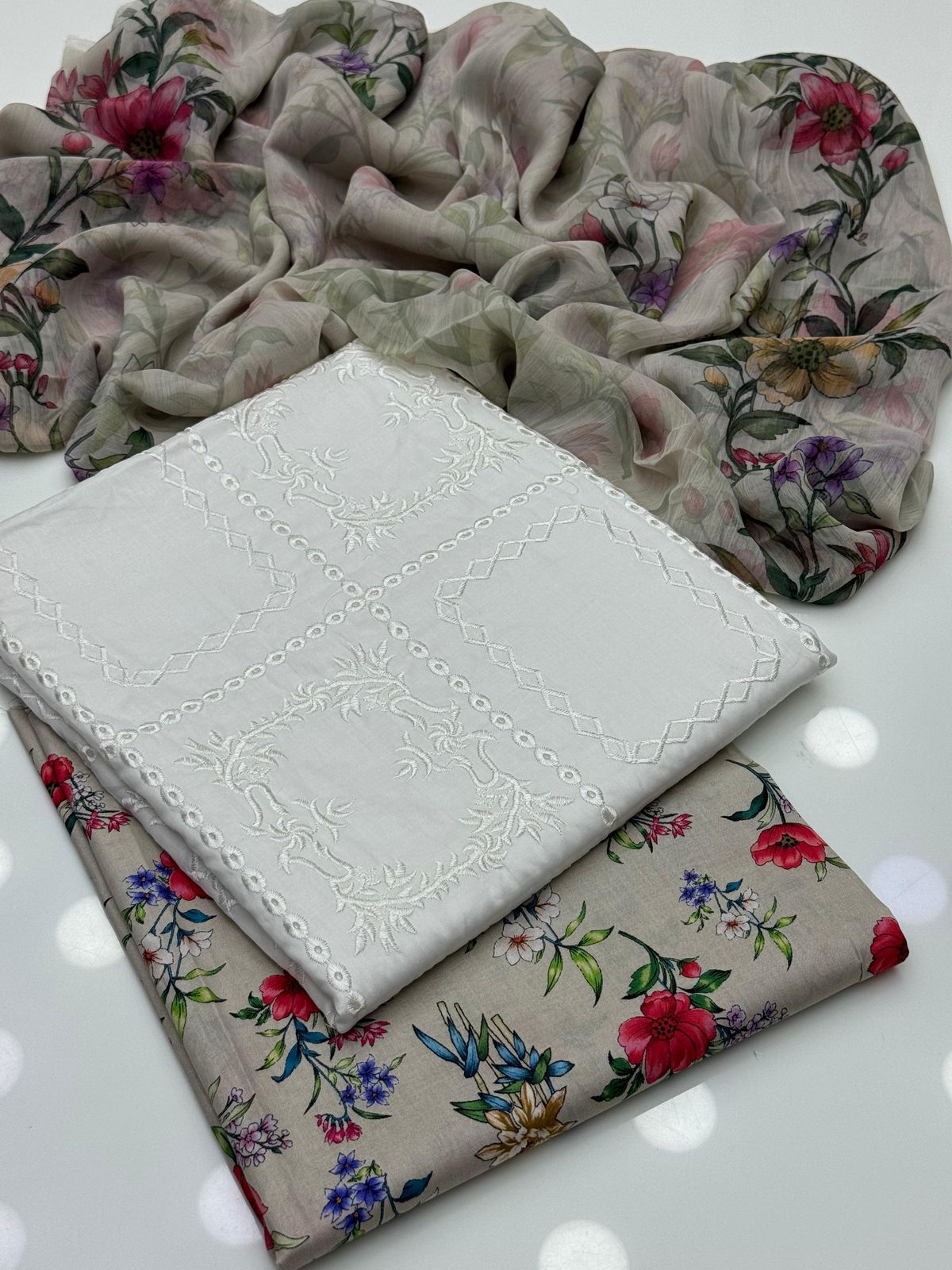 Premium Lawn Chikankari Embroidered Shirt